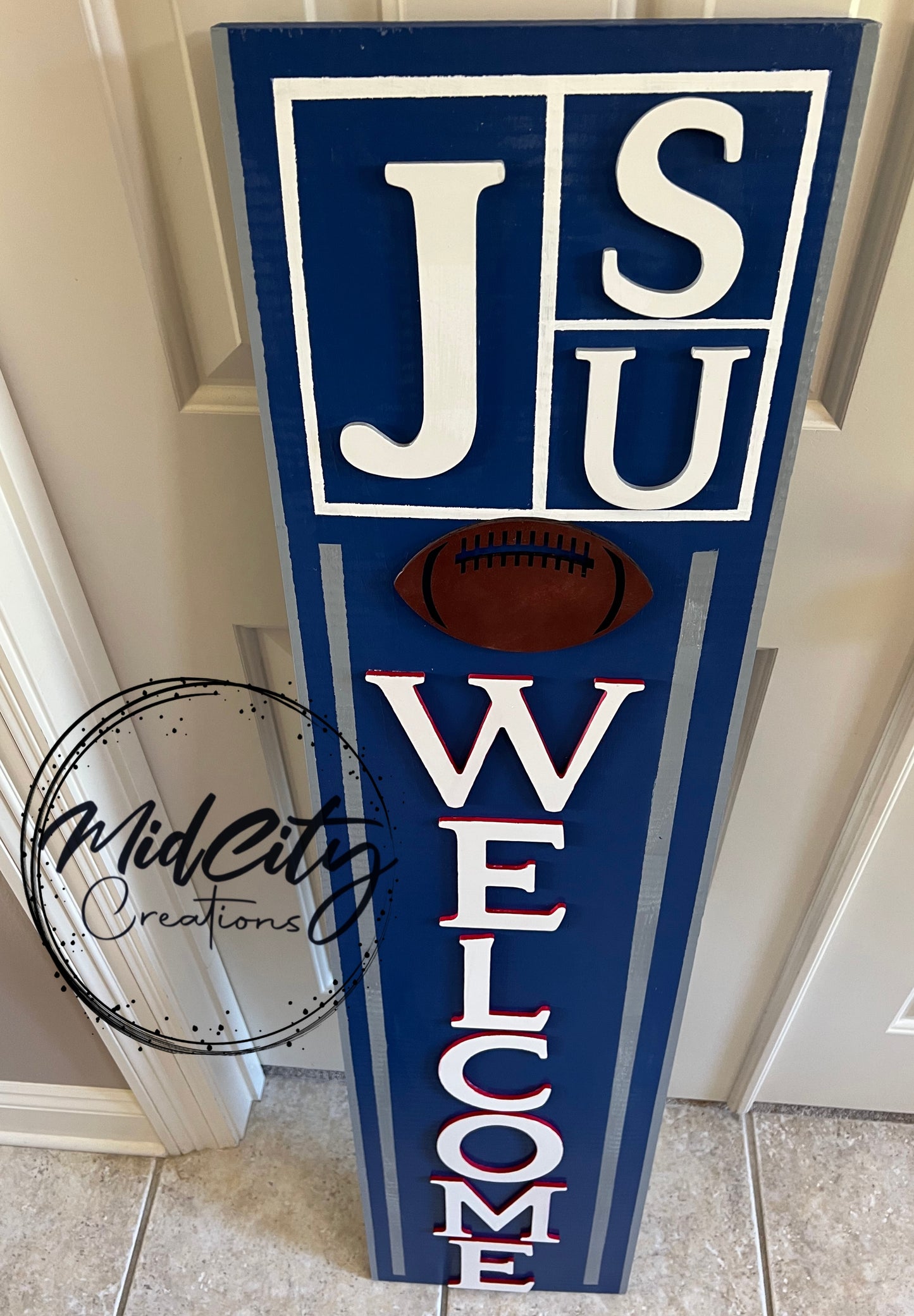 JSU Welcome Wood Sign