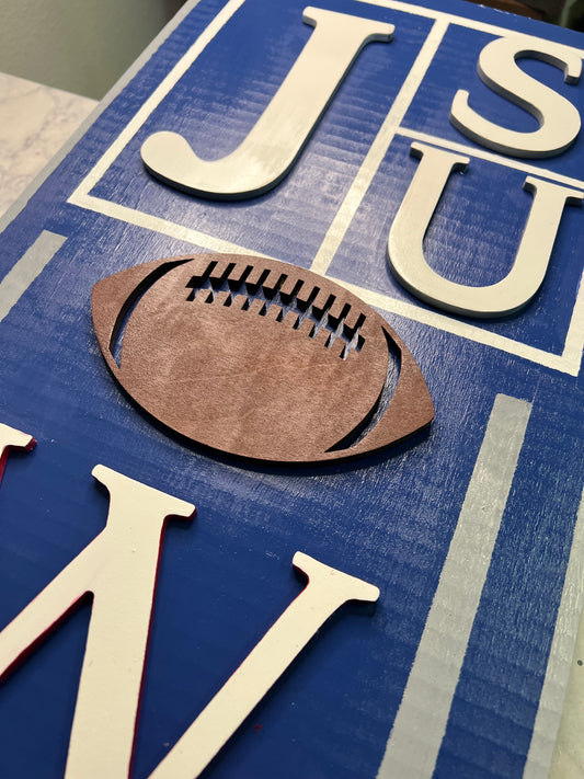 JSU Welcome Wood Sign